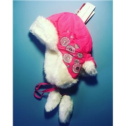 Теплая зимняя шапка-ушанка Reike цвет Bright Pink